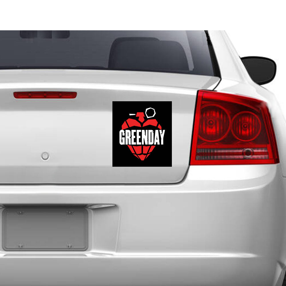 Car with a Greenday sticker on the back