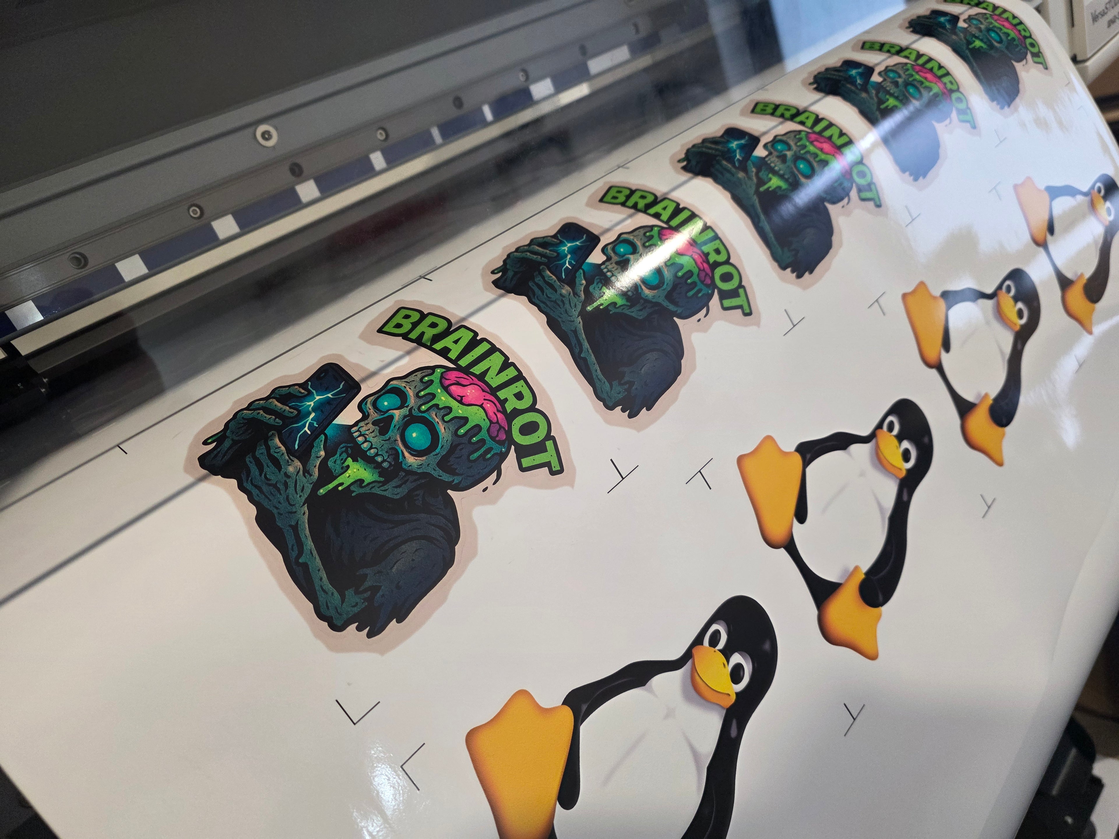 Custom White Gloss or Matte Stickers – Upload Your Design