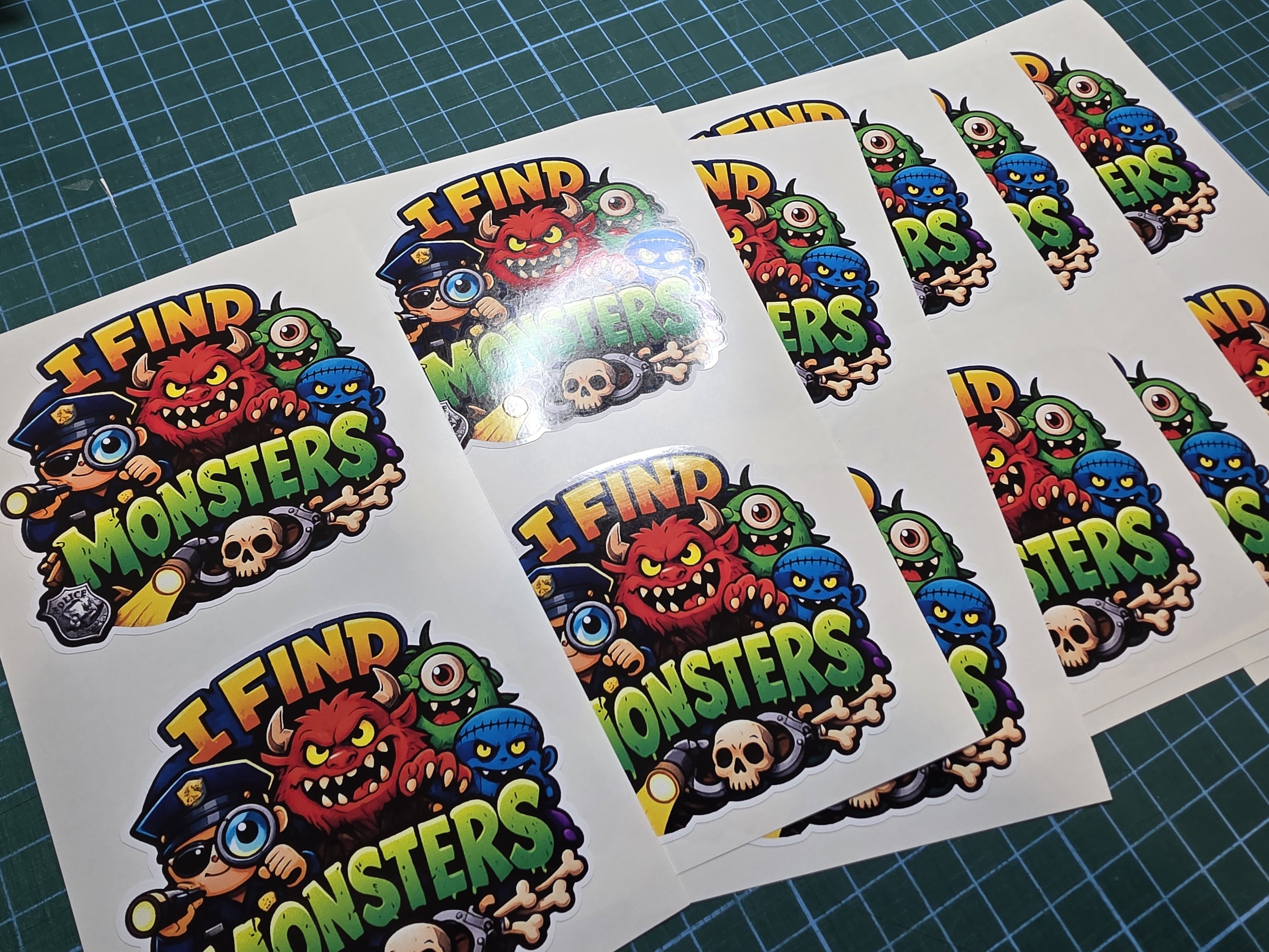 Custom White Gloss or Matte Stickers – Upload Your Design