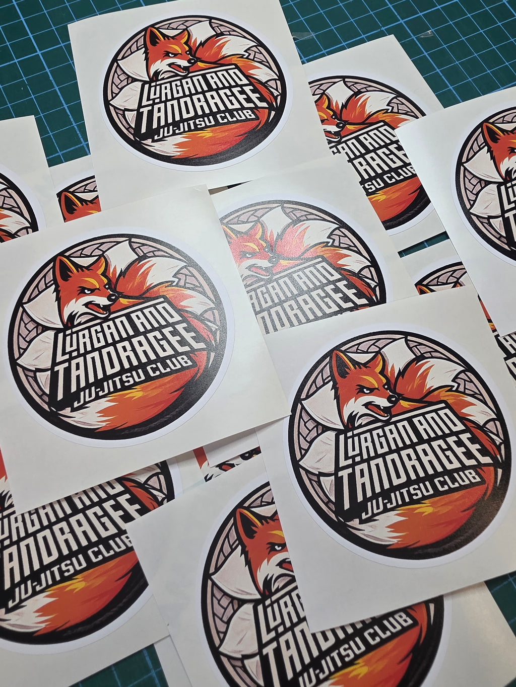 Custom White Gloss or Matte Stickers – Upload Your Design