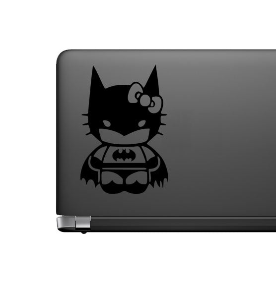 Batman Hello Kitty Vinyl Decal for Car laptop Window Bumper Wall Truck