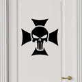 Punisher Skull Maltese Cross Car Body Window Bumper Vinyl Decal Sticker