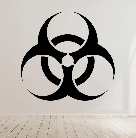 Bio Hazard - Vinyl Decal Sticker for Home, wall, décor, bar, café