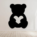 Bear with Heart Vinyl Decal Wall Car Laptop Window Waterproof UK