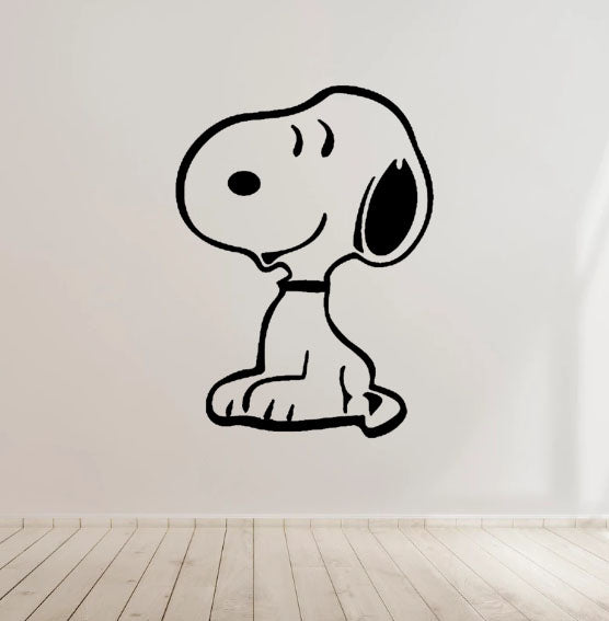 Smiling Snoopy Vinyl Decal Sticker for Home, wall, décor, bar, Car, bedroom