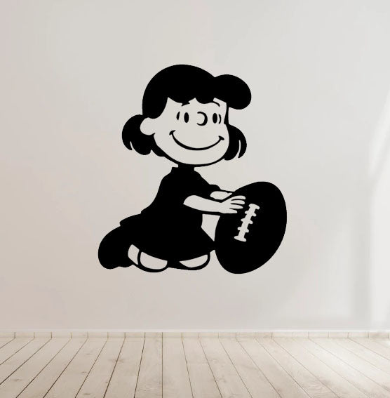 Lucia Peanuts Snoopy Comic cartoon Kids Room Vinyl Decal Sticker for Home, wall