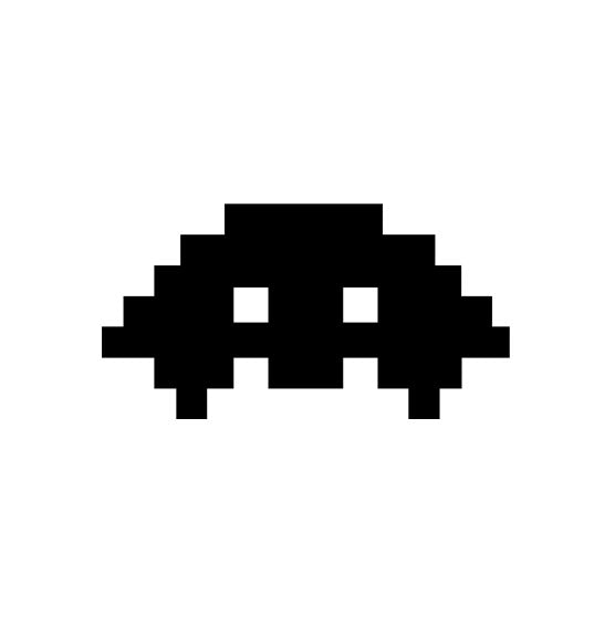 Space invaders gaming Retro Vinyl Decal Sticker Car laptop Window Wall Kids room