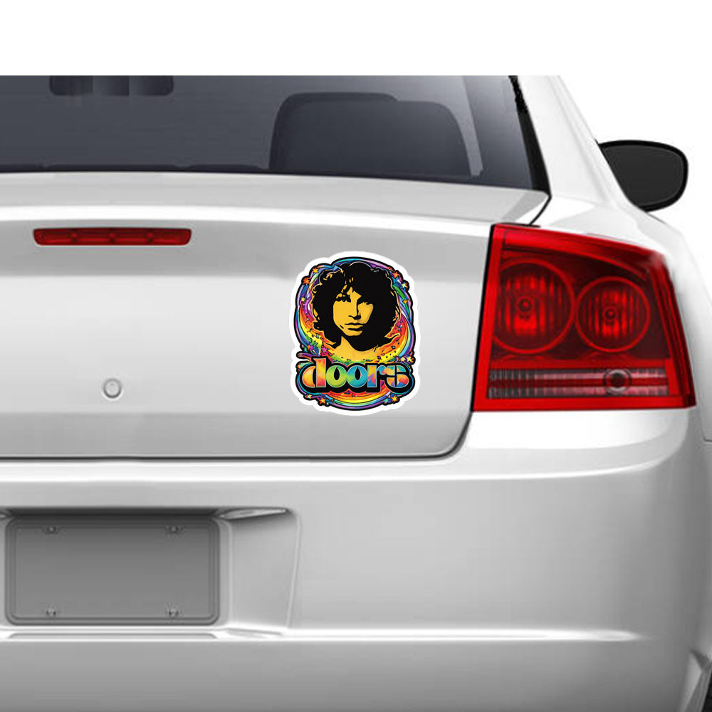 The Doors Band Sticker Logo Vinyl Car Decals Window Bumper Waterproof Stickers