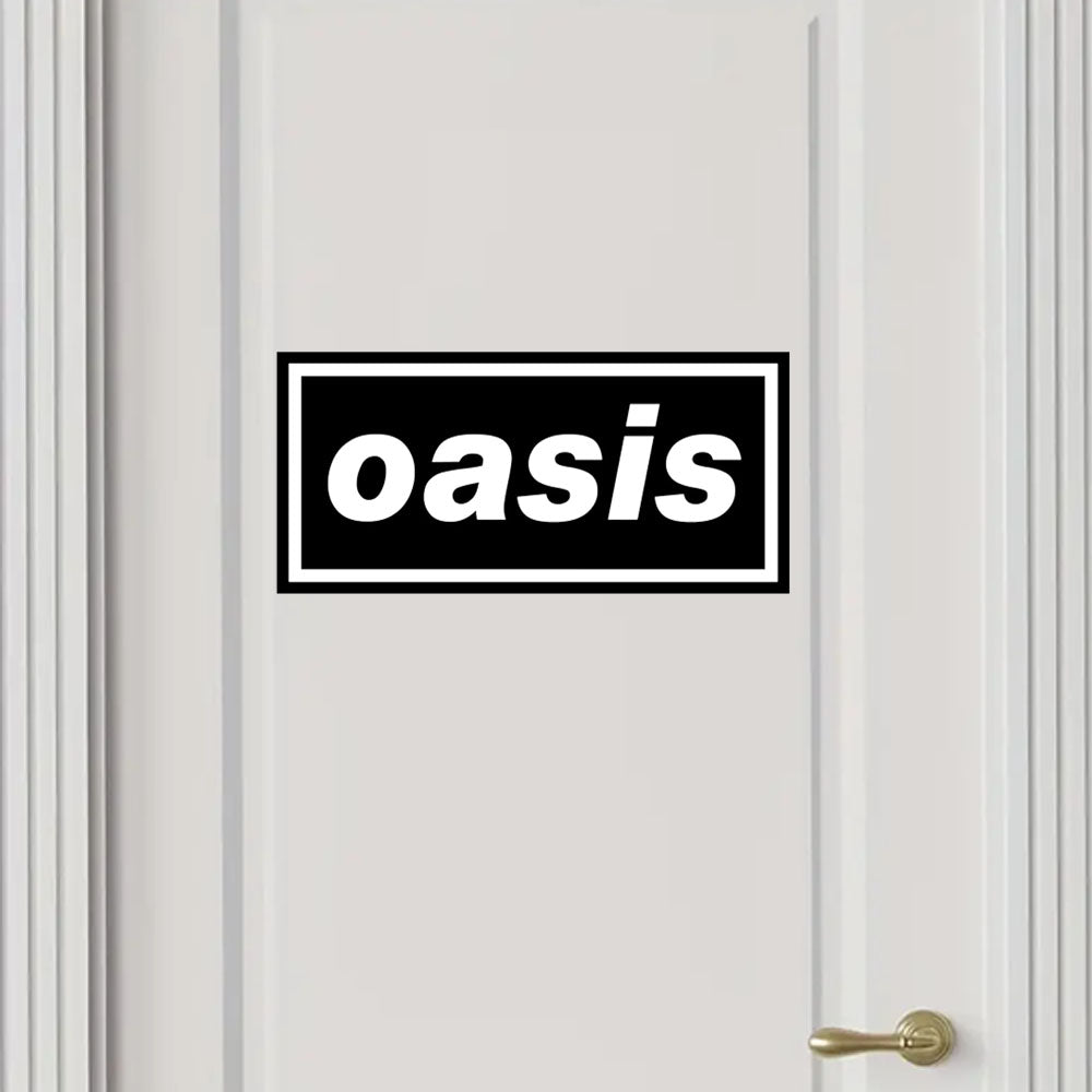 Oasis Logo Band Vinyl Sticker Decal for Car Window Bumper Waterproof Stickers