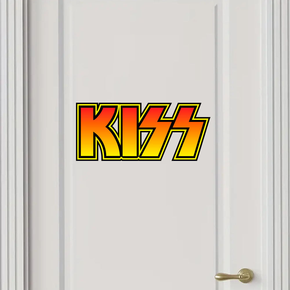 Kiss Band Rock Logo Sticker Vinyl Car Decals Window Bumper Waterproof Stickers
