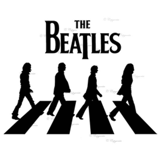 The Beatles Zebra Crossing Vinyl Decal Sticker for Home, wall, décor, bar, laptop