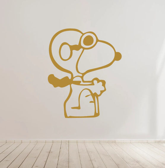 Snoopy Baron cartoon Kids Room Vinyl Decal Sticker for Home, wall, décor, Car