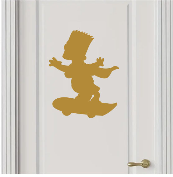Bart Skate board Vinyl Decal Sticker for Home, wall, décor, bar, Car, bedroom