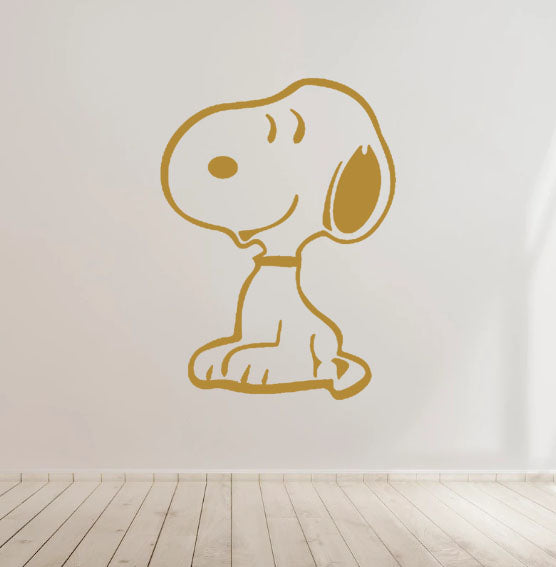 Smiling Snoopy Vinyl Decal Sticker for Home, wall, décor, bar, Car, bedroom