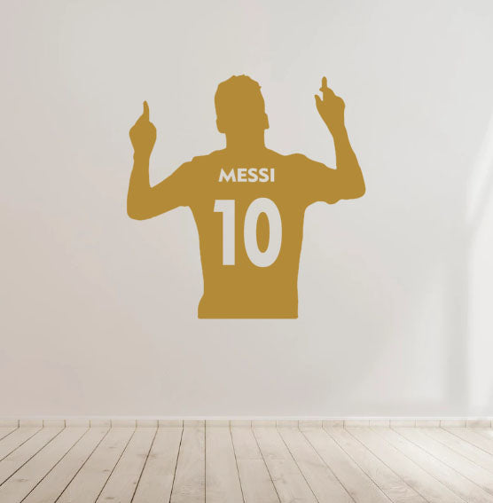 Messi Football Soccer Vinyl Decal Sticker for Home, wall, décor, bar, café, Car