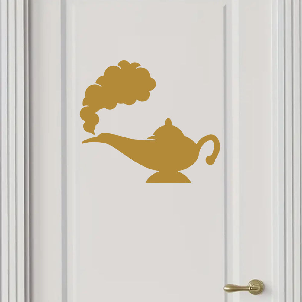 Genie Lamp Aladdin Vinyl Decal Sticker for Home, wall, décor, bar, Car, bedroom