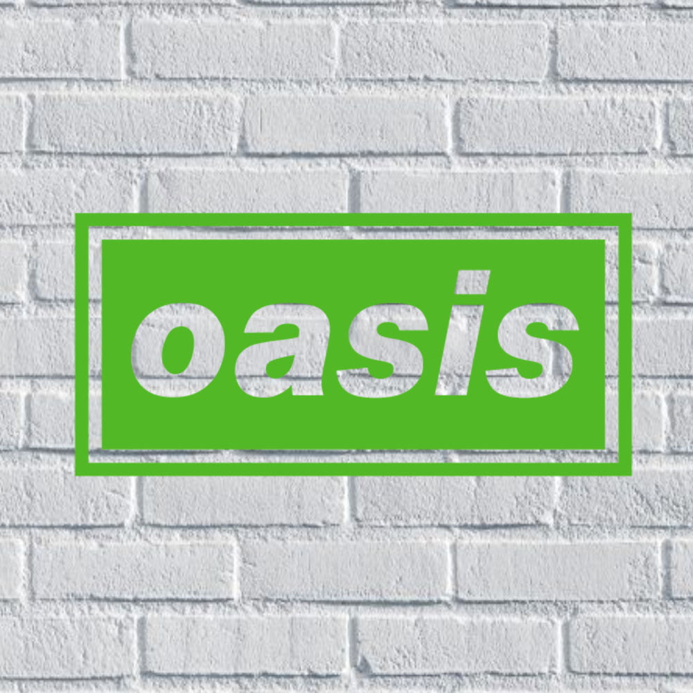 Oasis Logo Band Vinyl Decal for Car Window Bumper Waterproof Stickers