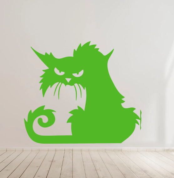 Halloween Cat Decal - Car Body Window Bumper Vinyl Decal Sticker