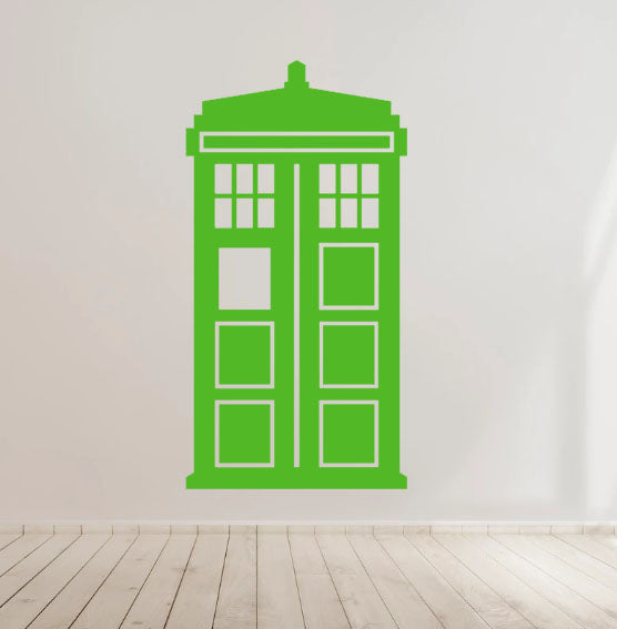 Tardis Dr Who Vinyl Decal Sticker for Home, wall, décor, bar, café, Car