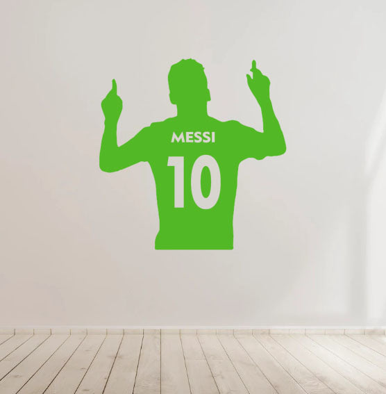 Messi Football Soccer Vinyl Decal Sticker for Home, wall, décor, bar, café, Car