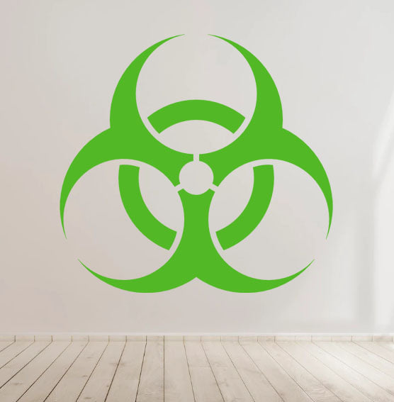 Bio Hazard - Vinyl Decal Sticker for Home, wall, décor, bar, café