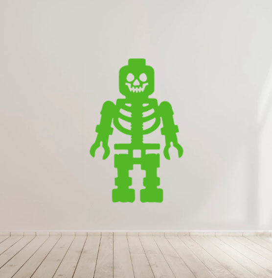Lego Skeleton - Vinyl Decal Sticker for Home, wall, décor, bar, café, halloween