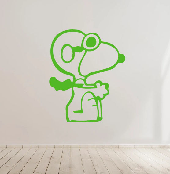 Snoopy Baron cartoon Kids Room Vinyl Decal Sticker for Home, wall, décor, Car
