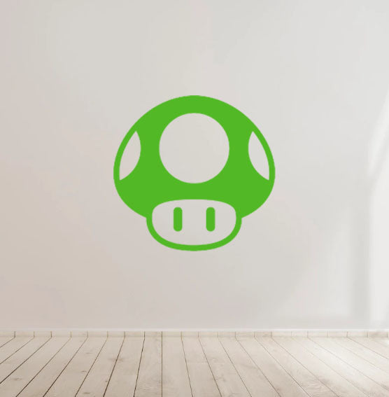 Super Mario Mushroom Nintendo - Vinyl Decal Sticker for Home, wall, bar, café
