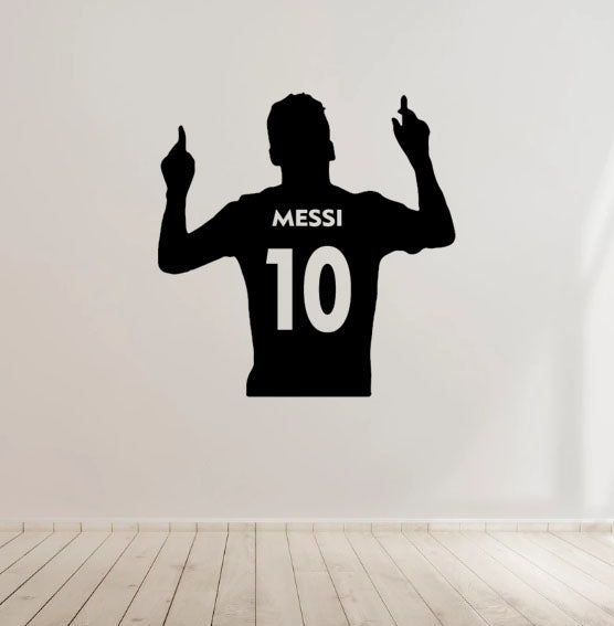 Messi Football Soccer Vinyl Decal Sticker for Home, wall, décor, bar, café, Car