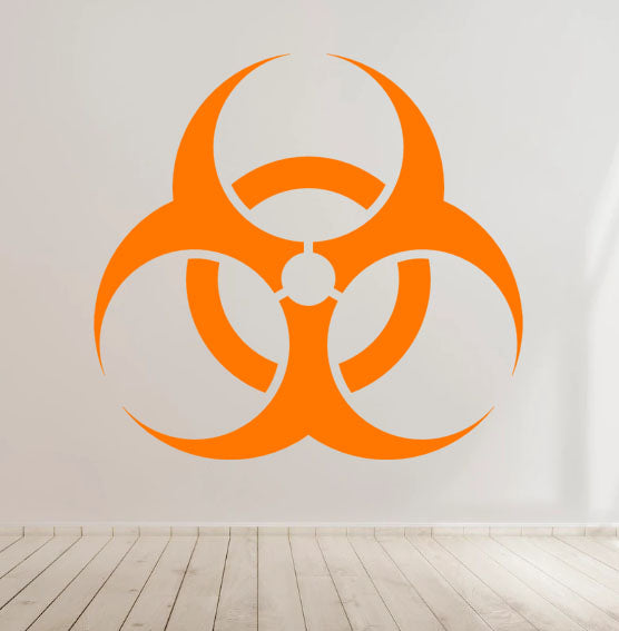 Bio Hazard - Vinyl Decal Sticker for Home, wall, décor, bar, café
