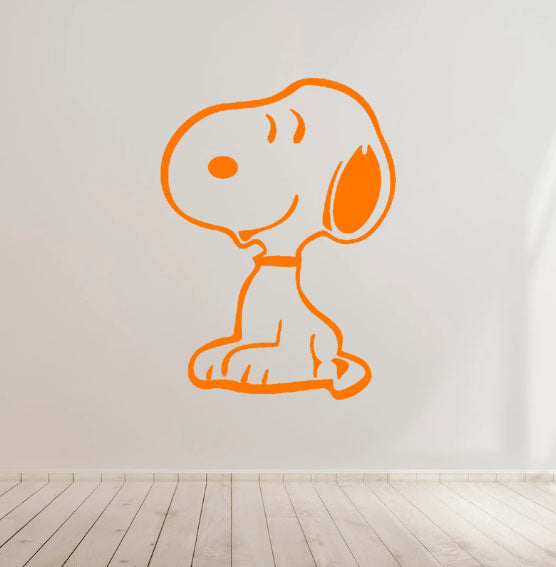 Smiling Snoopy Vinyl Decal Sticker for Home, wall, décor, bar, Car, bedroom