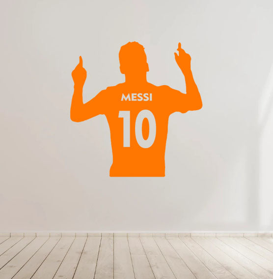Messi Football Soccer Vinyl Decal Sticker for Home, wall, décor, bar, café, Car