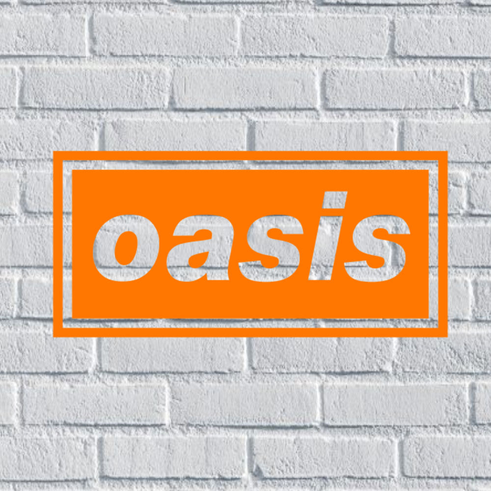 Oasis Logo Band Vinyl Decal for Car Window Bumper Waterproof Stickers
