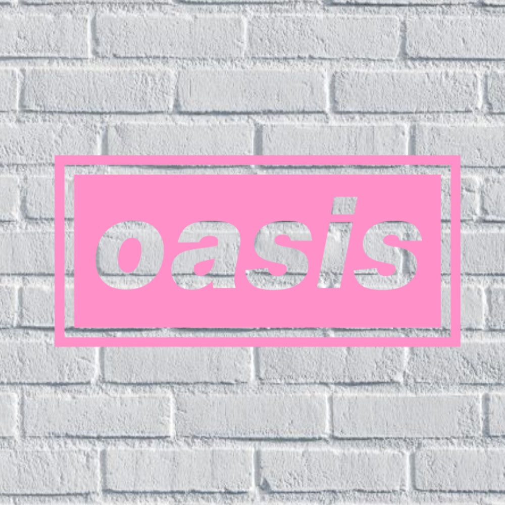 Oasis Logo Band Vinyl Decal for Car Window Bumper Waterproof Stickers