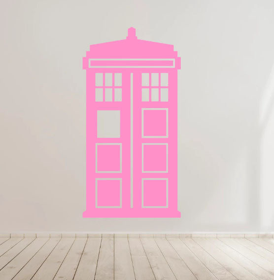Tardis Dr Who Vinyl Decal Sticker for Home, wall, décor, bar, café, Car