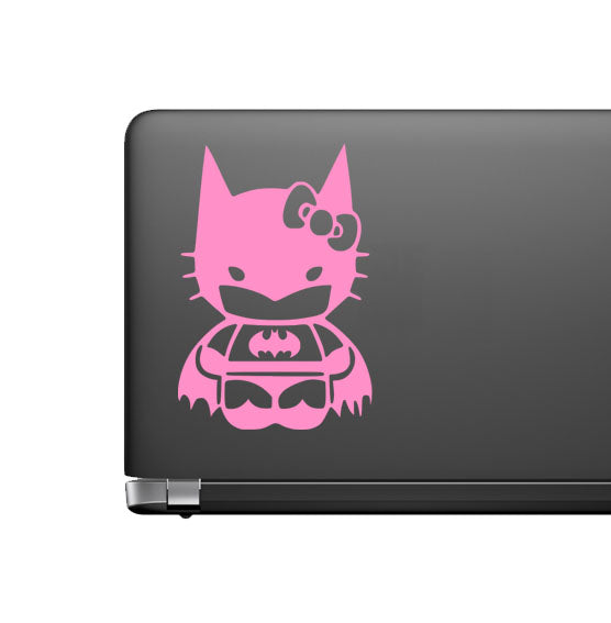 Batman Hello Kitty Vinyl Decal for Car laptop Window Bumper Wall Truck