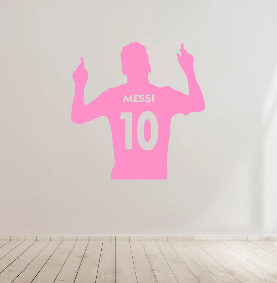 Messi Football Soccer Vinyl Decal Sticker for Home, wall, décor, bar, café, Car
