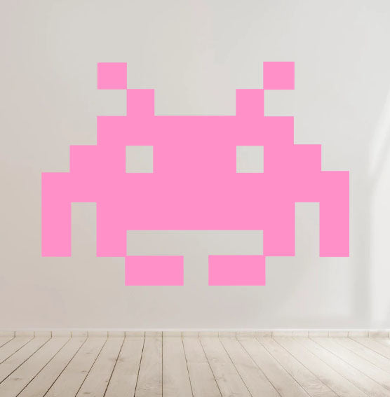 Space invaders gaming Retro Vinyl Decal Sticker Car laptop Window Wall Kids room