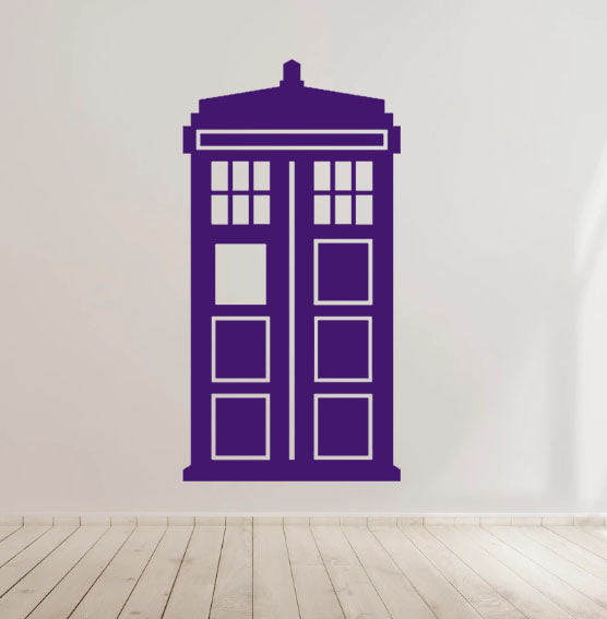 Tardis Dr Who Vinyl Decal Sticker for Home, wall, décor, bar, café, Car