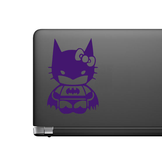 Batman Hello Kitty Vinyl Decal for Car laptop Window Bumper Wall Truck