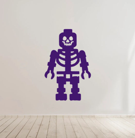Lego Skeleton - Vinyl Decal Sticker for Home, wall, décor, bar, café, halloween