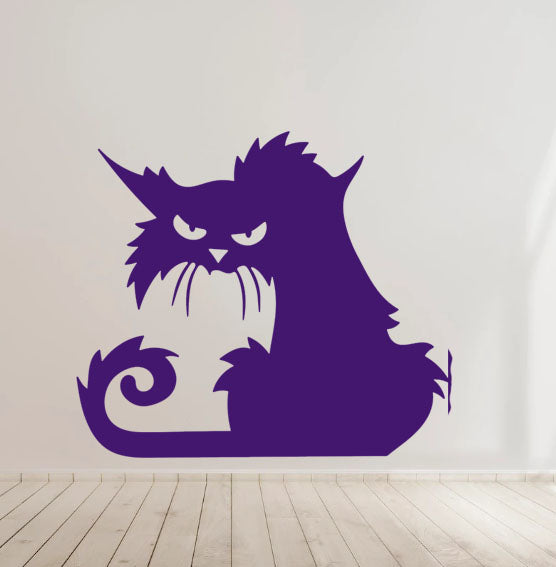 Halloween Cat Decal - Car Body Window Bumper Vinyl Decal Sticker