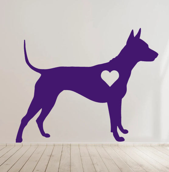 Thai Ridgeback with heart Vinyl Decal for Car laptop Window Bumper Wall Truck