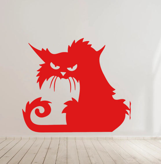 Halloween Cat Decal - Car Body Window Bumper Vinyl Decal Sticker