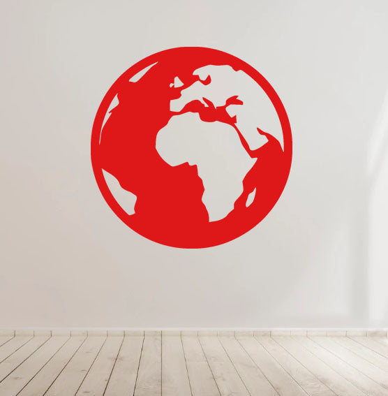 Earth Planet World Decal Sticker for Car laptop Window Bumper Wall Truck
