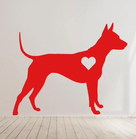 Thai Ridgeback with heart Vinyl Decal for Car laptop Window Bumper Wall Truck