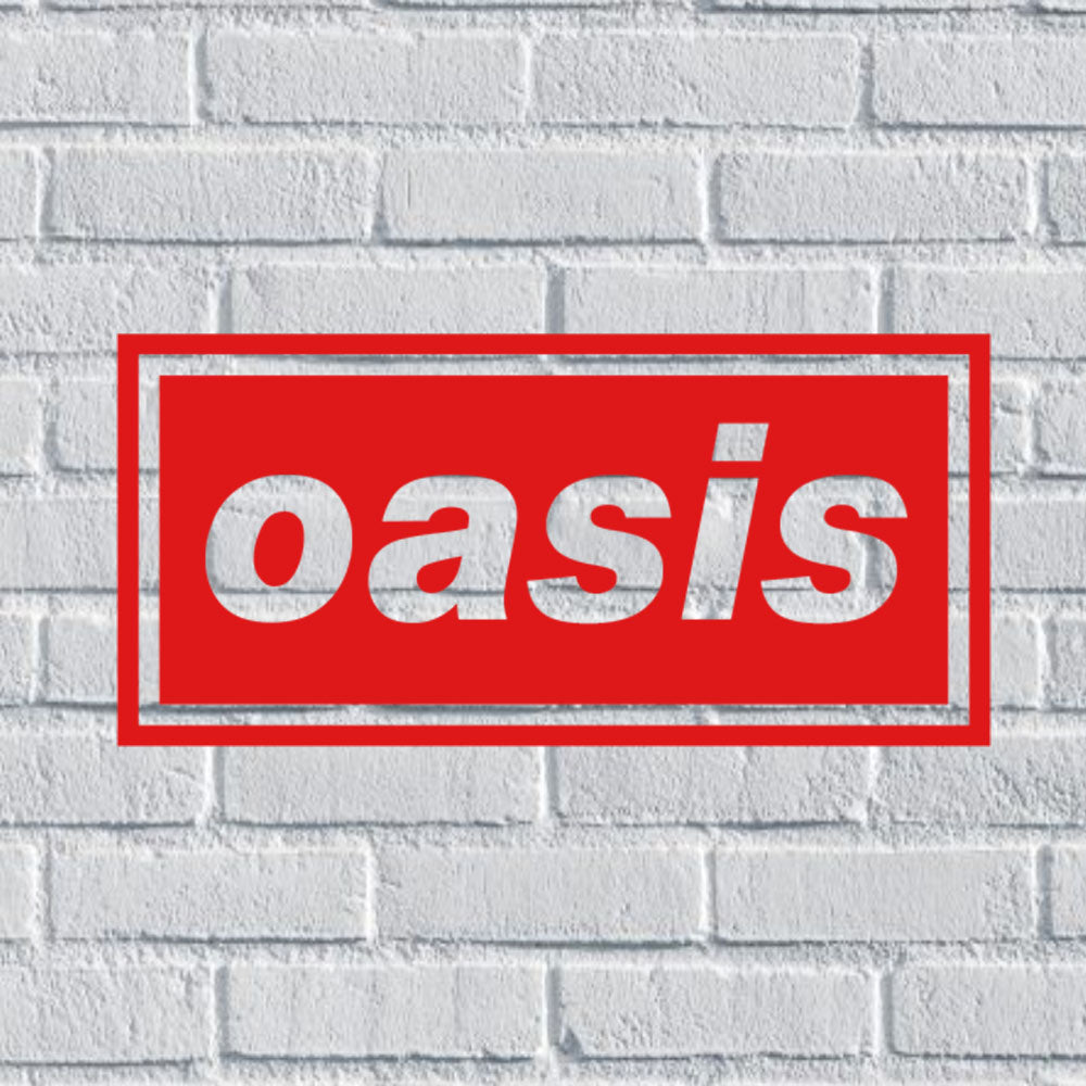 Oasis Logo Band Vinyl Decal for Car Window Bumper Waterproof Stickers