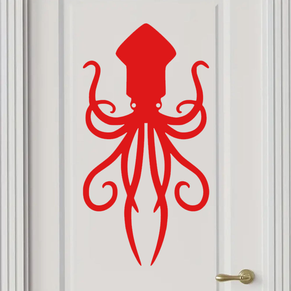 Squid Vinyl Decal Sticker for Home, wall, décor, bar, café