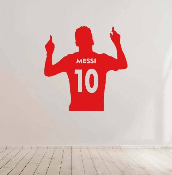 Messi Football Soccer Vinyl Decal Sticker for Home, wall, décor, bar, café, Car