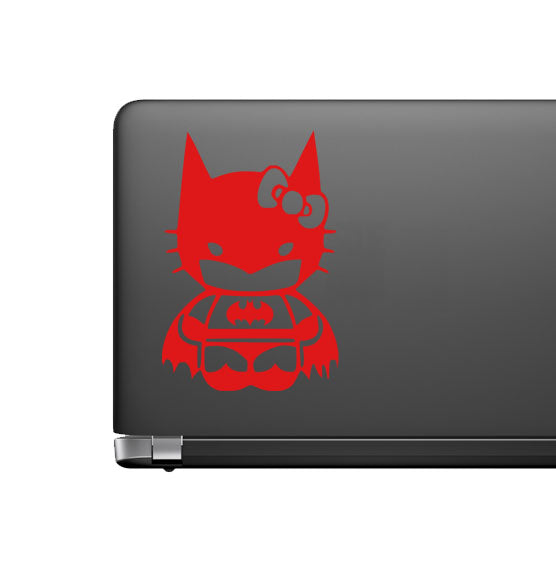 Batman Hello Kitty Vinyl Decal for Car laptop Window Bumper Wall Truck